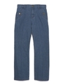センタープレスデニムパンツ/DBLU