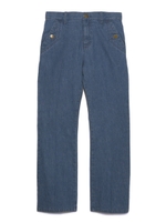 センタープレスデニムパンツ/DBLU