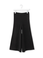 ニットワイドパンツ/ブラック(019)