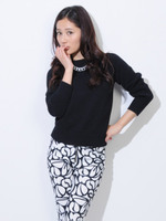 ラグランアゼアミニットTOP/BLACK