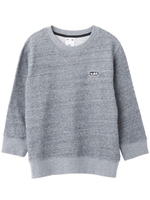 HEATHER SWEAT CREWNECK H/S TOP/アッシュ