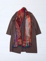 Bohemian stole gown/LIGHT-GRAY