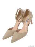 【ILIMA】ヒールポイントセパレートパンプス/ブラック