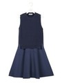 【emmi atelier】ニットドッキングワンピース/NVY