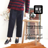 コットンツイルワンタックワイドクロップドパンツ 