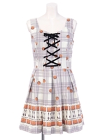 ビスケットプリントOP/サックス