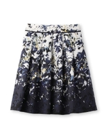 フラワーガーデンプリントスカート/レモンイエロー(131)