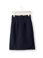 ベルトつきタイトスカート/グレー(012)