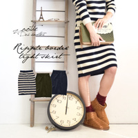 リップルボーダータイトスカート