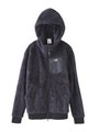 FLUFFY ZIP UP HOODIE/グリーン