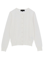 [L]ベーシッククルーネックカーディガン/ホワイト(003)