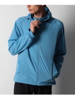 インディゴ染めナイロン(DIGO)ポケッタブルウィンドブレーカー/サックス(090)