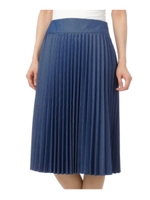 ツイル細プリーツスカート/ホワイト(001)