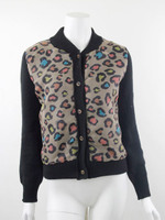 ヒョウオーガンジーニットブルゾン/MI