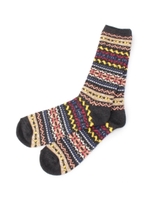 フェアアイルクルーソックス/チャコールグレー(414)