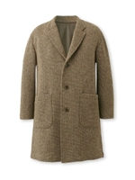 切り替えニットコート/ダークブラウン(043)