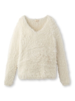 CROLLA ふんわりシャギーニット/ブラック(019)