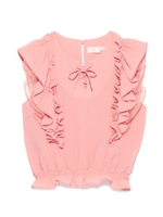 シフォンフリルトップス/PNK