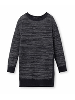 バルキーコットンロングニットプルオーバー/ブルー(092)