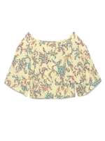 モザイク風柄ブラウス/GRN