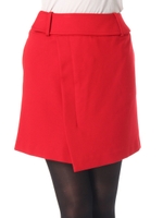 前スリットスカート/レッド