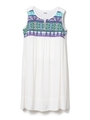 EMBROIDERED DRESS/ホワイト