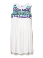 EMBROIDERED DRESS/ホワイト