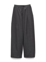 【emmi atelier】ウールガーゼワイドパンツ/GRY