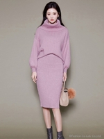 ★２WAYトップス★フェミニンムードニットセットアップ/ピンク