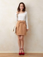 ウエストリボンコクーン/SK/キャメル