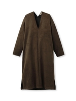 フェイクスエードワンピース/オリーブグリーン(026)