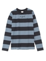 BIG STRIPED L/S TEE/パープル