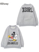 MICKEY/ CREWNECK SWEAT LOS ANGELES(12M〜3T)    /ライトパープル