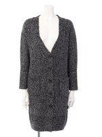 【ANAP】MIXニットロングカーディガン/BK/WH