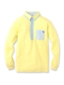 シャンブレーカノコ長袖ポロシャツ/レモンイエロー(131)