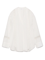 スキッパーチュニックシャツ/WHT