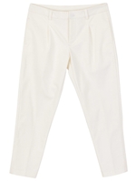 ストレッチセンタープレスパンツ/ベージュ