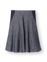 ツイード風ニットスカート/ネイビー(093)