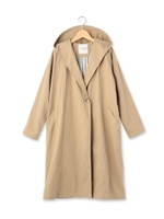 ツイルフーデッドコート/カーキ(027)