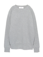 トレーナー風ミラノリブニットトップス/GRY