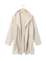 ビッグフードニットカーディガン/グレー(012)