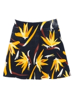 【O】花柄プリントニットフレアSK/YELLOW