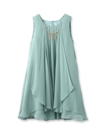 Dorry Doll ジョーゼットドレープワンピース/ライトグリーン(021)