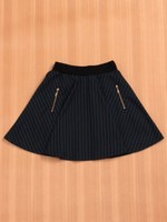 ★ピンストライプフレアースカート/グリーン