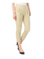 かすりチェッククロップドパンツ/ベージュ(152)