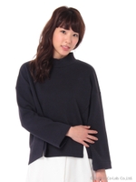 カットボトルネックトップス/シロ