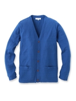 ジャカードVネックカーディガン/カーキ(027)