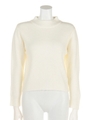 RIBBON BOTTLE NECK KNIT/グレー(020)