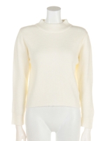 RIBBON BOTTLE NECK KNIT/グレー(020)
