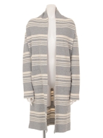 転換ロングカーディガン/ネイビー